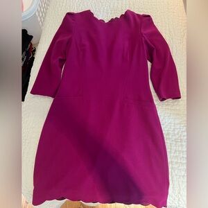 Ted Baker Magenta Scalloped Dress